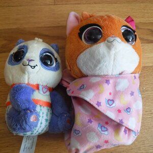 TOTS Disney Plush - Lot of 2 (Mia Cat and Precious Panda)